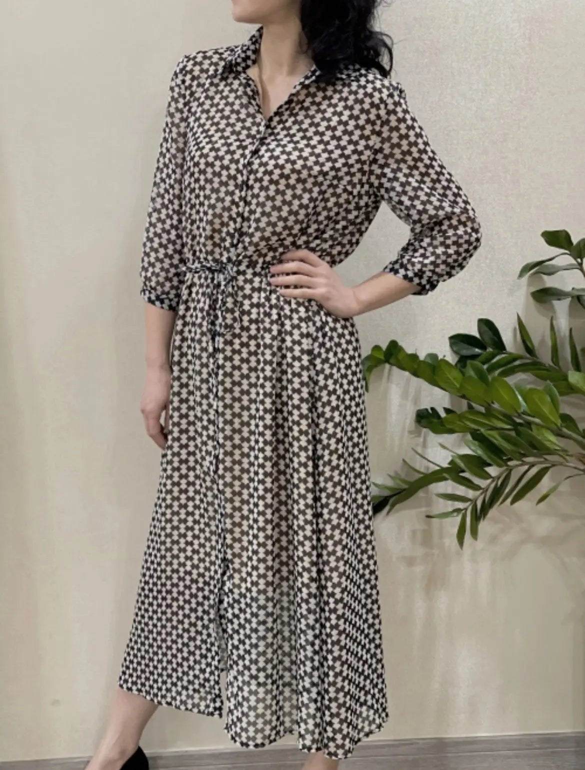 Robe longue imprimée Carlita - La boutique de Nannye