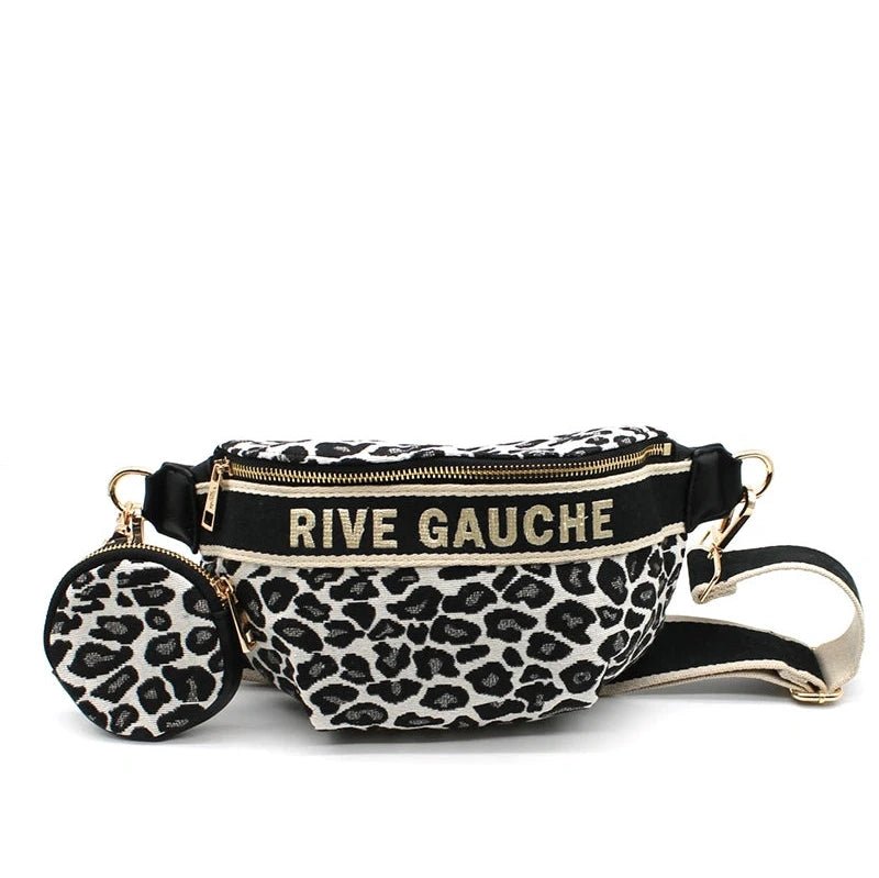 Sac banane pochette motif léopard RIVE GAUCHE - La boutique de Nannye