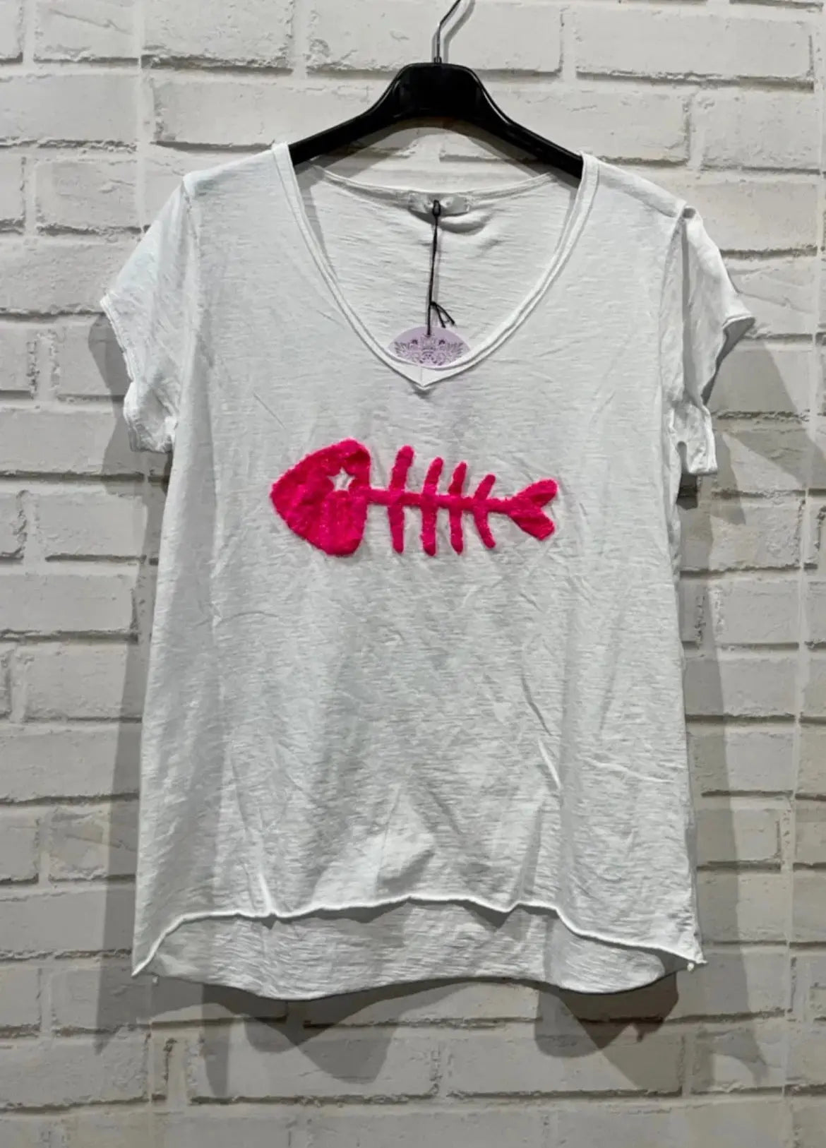 Tee - shirt manches courtes fish plusieurs coloris - La boutique de Nannye