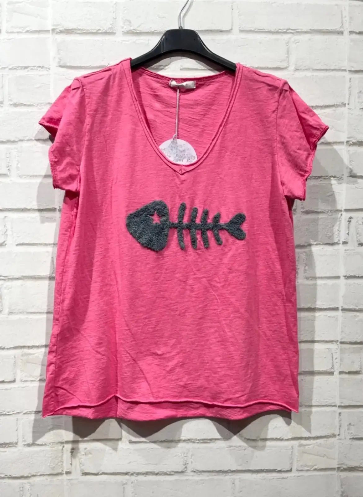 Tee - shirt manches courtes fish plusieurs coloris - La boutique de Nannye