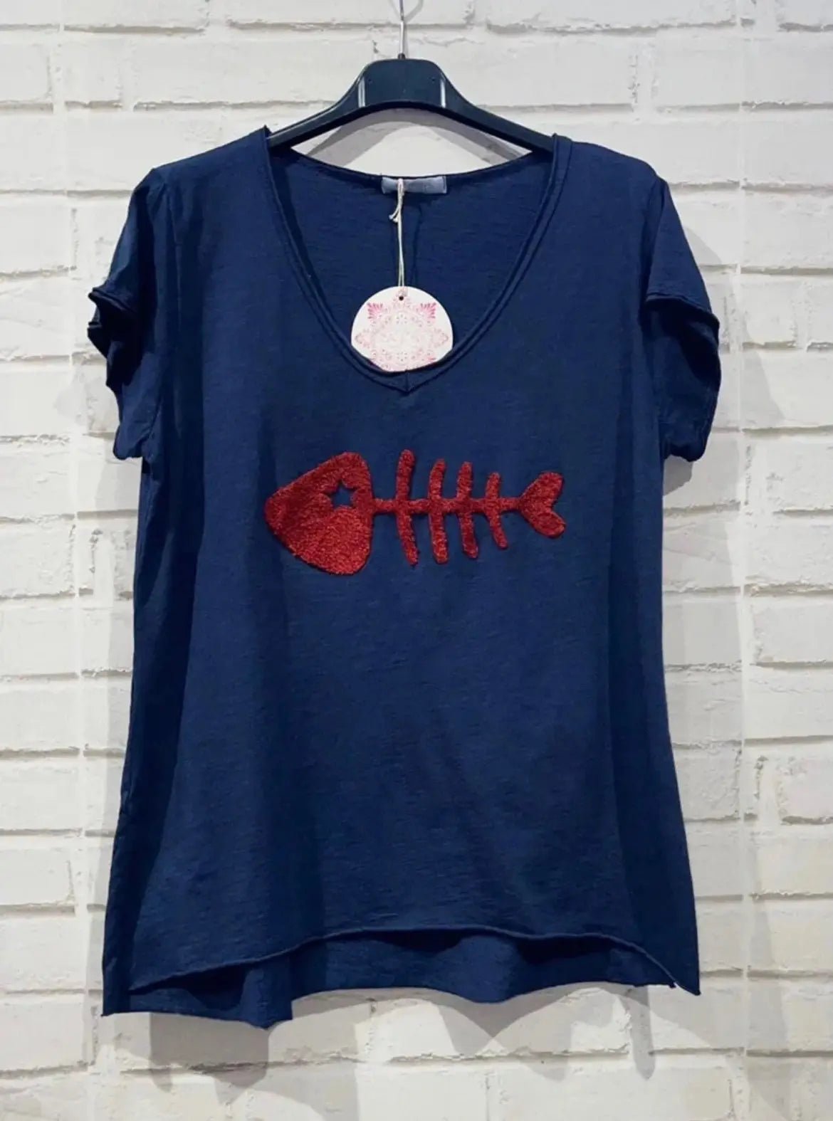 Tee - shirt manches courtes fish plusieurs coloris - La boutique de Nannye