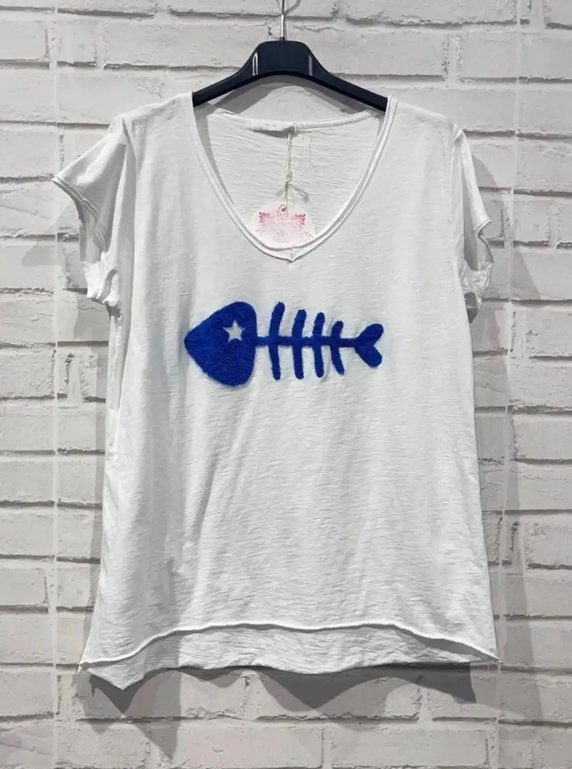 Tee - shirt manches courtes fish plusieurs coloris - La boutique de Nannye