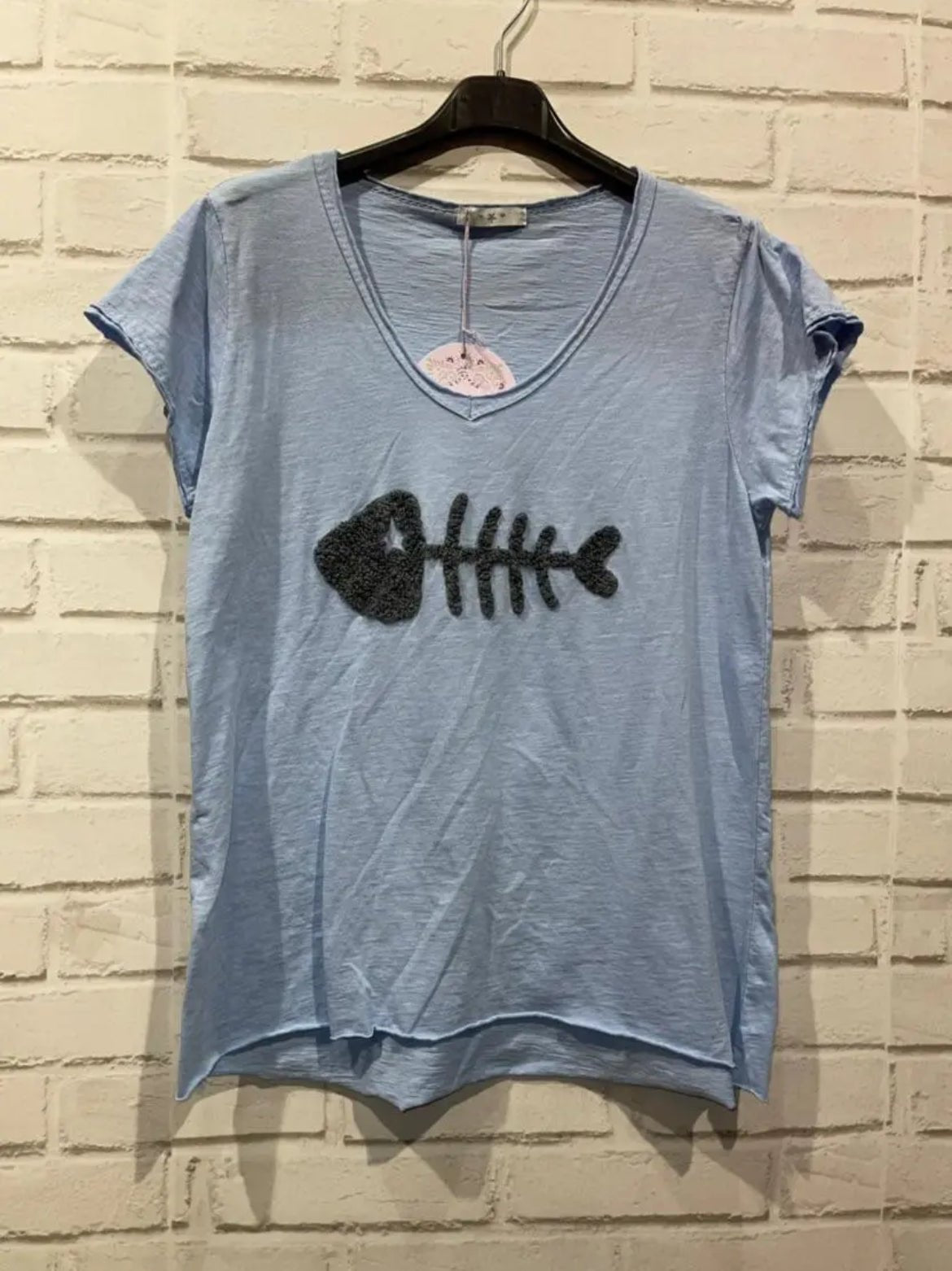 Tee - shirt manches courtes fish plusieurs coloris - La boutique de Nannye