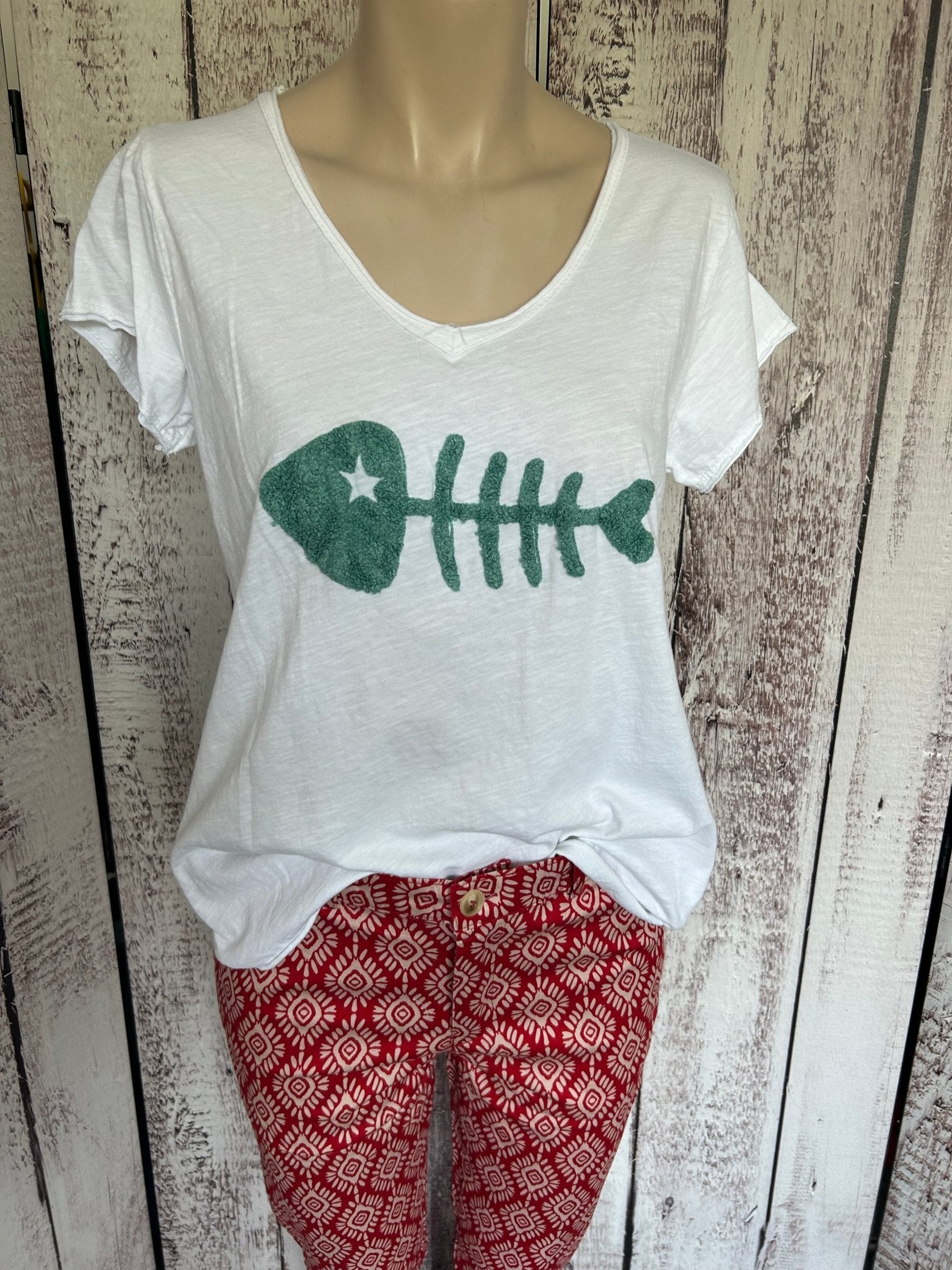 Tee - shirt manches courtes fish plusieurs coloris - La boutique de Nannye