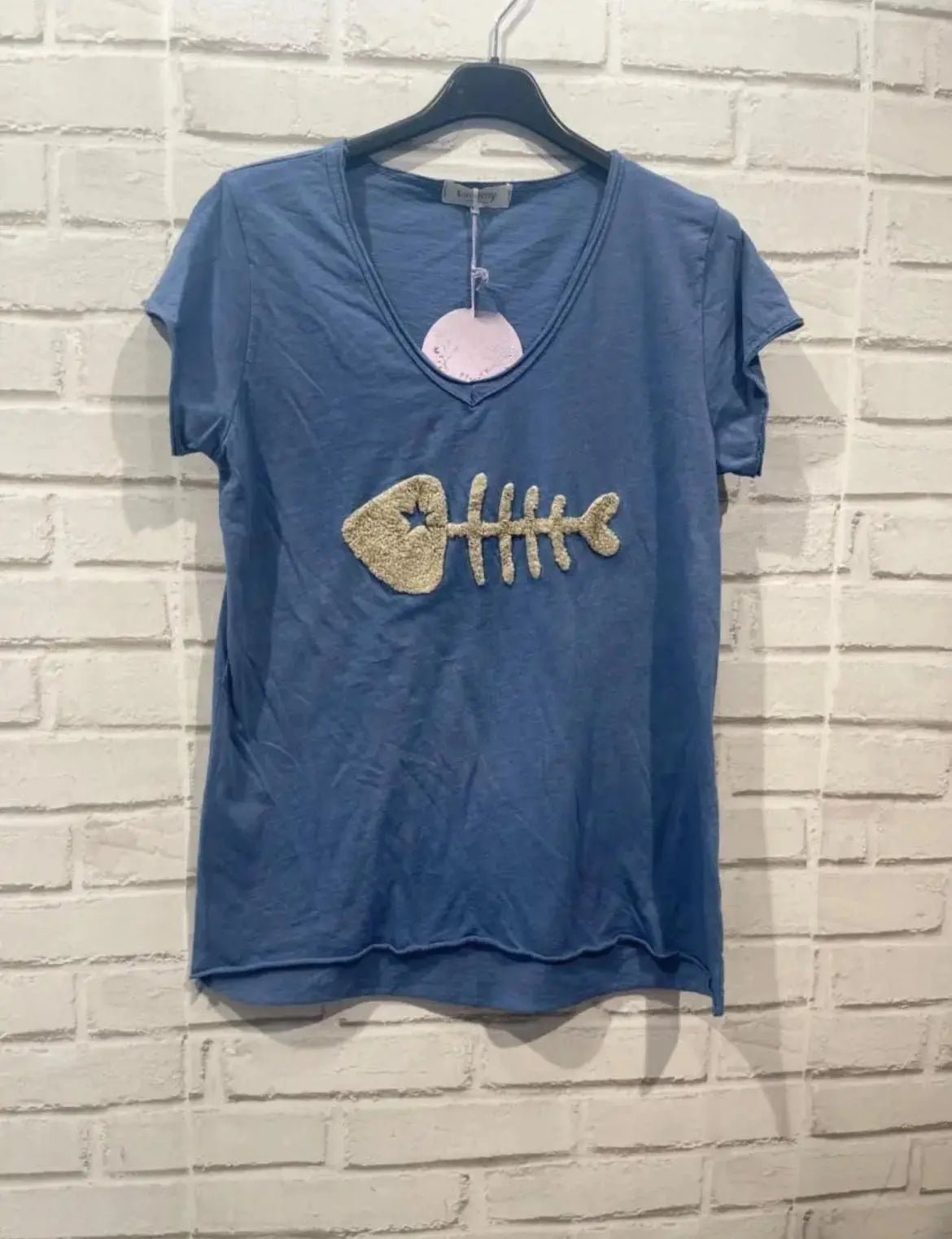 Tee - shirt manches courtes fish plusieurs coloris - La boutique de Nannye