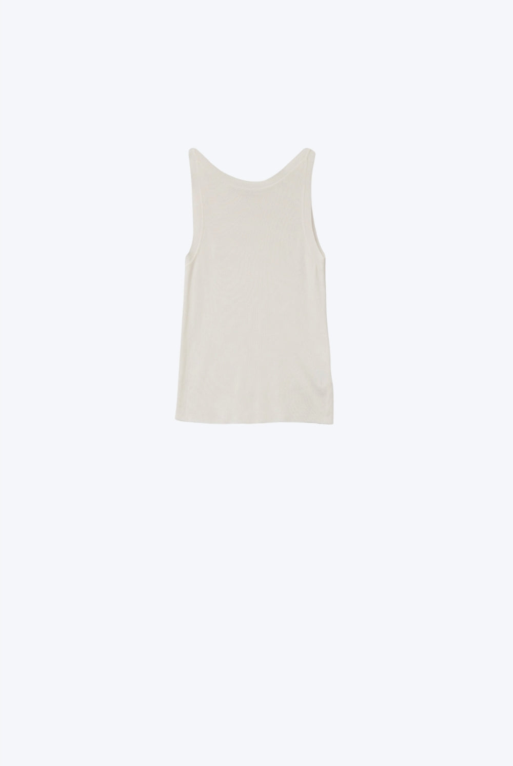 Q2 Top côtelé confortable à col bateau en blanc