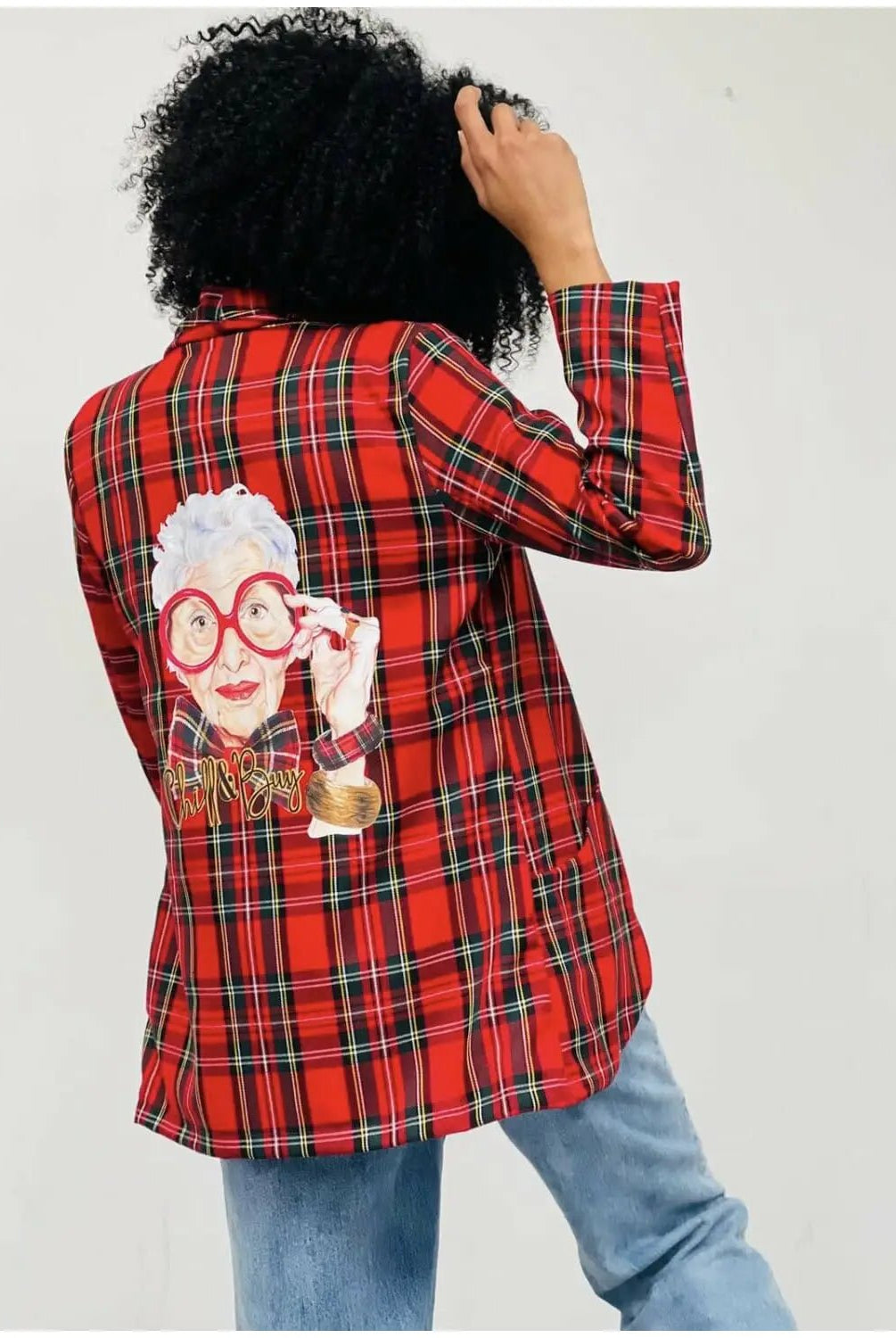 Veste blazer écossais Grandma - La boutique de Nannye