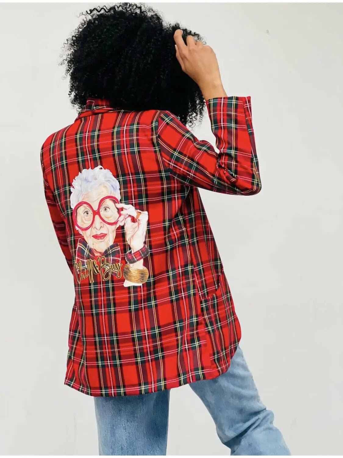 Veste blazer écossais Grandma - La boutique de Nannye