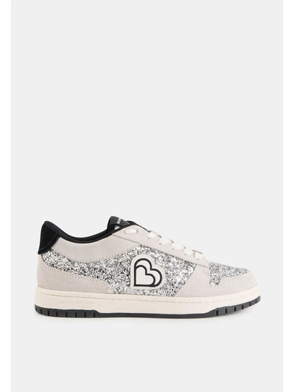 Baskets Serena gris glitter