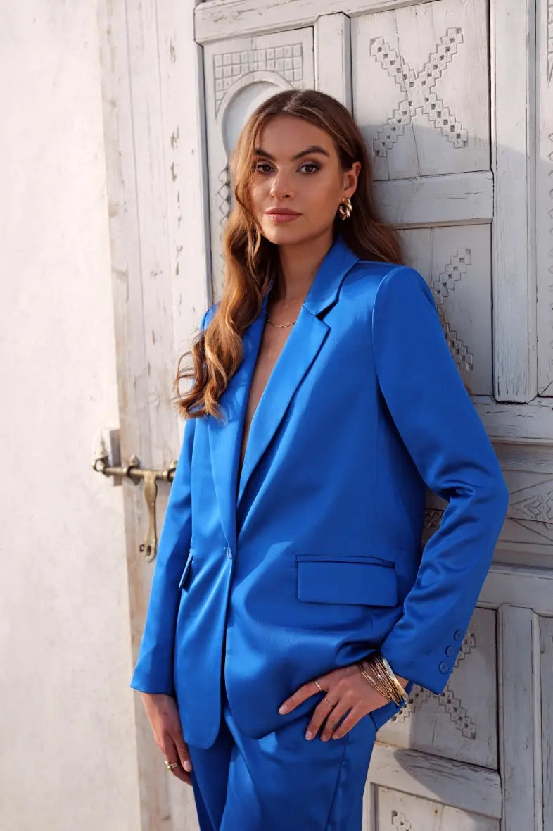 Blazer cintré Bleu 