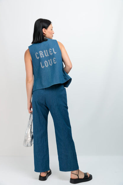 Gilet Denim Cruel Love 