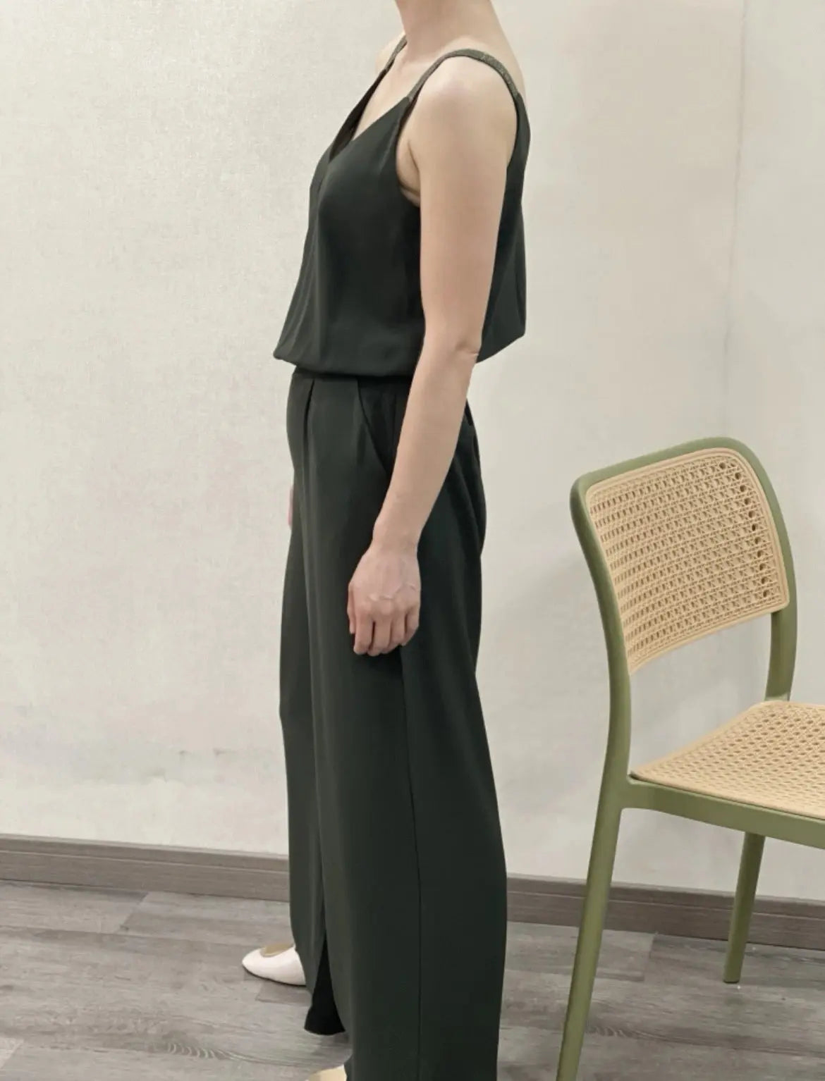 Combinaison pantalon large It hippie Kaki 