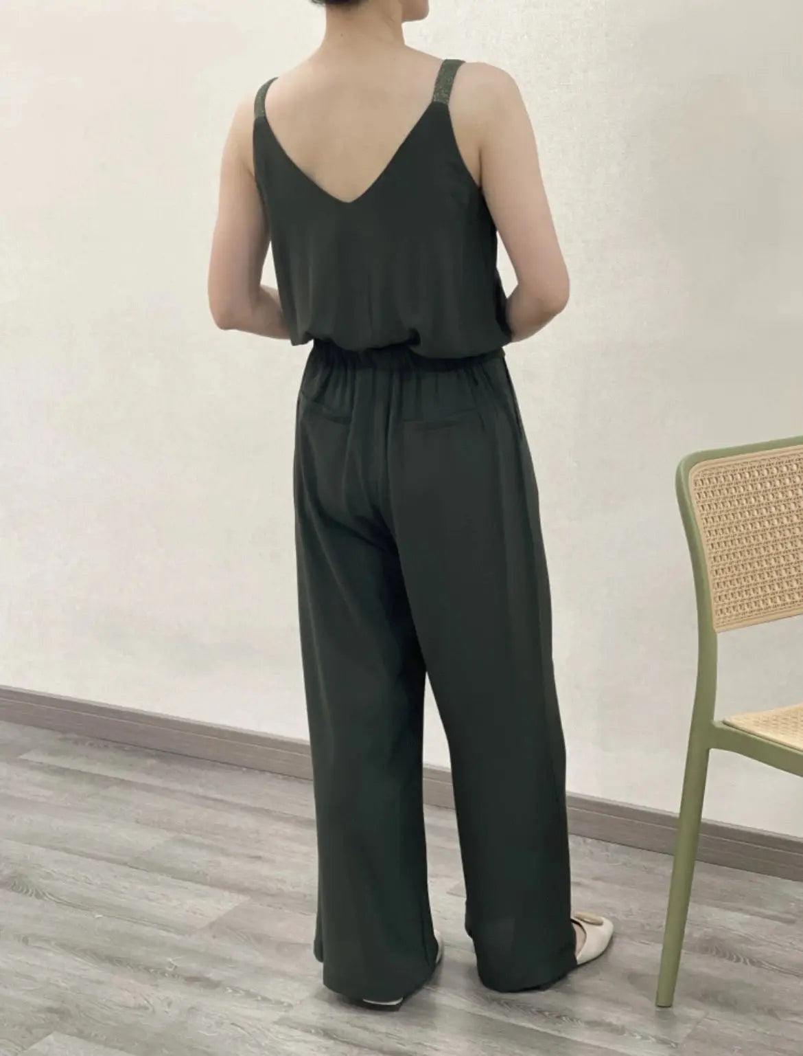 Combinaison pantalon large It hippie Kaki 