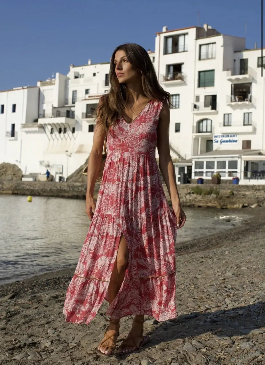 Robe Lana longue Rose 