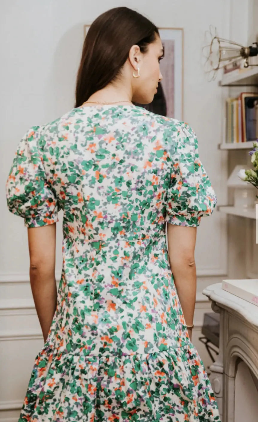 Robe courte fleurie Jennifer 