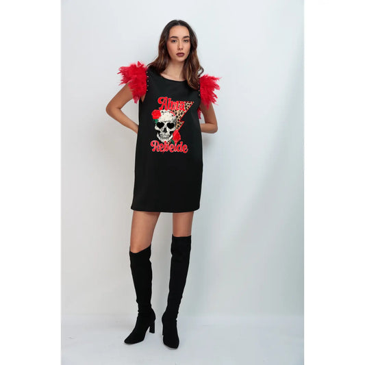 Robe en plumes Alma Rebele 