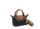 Sac a main en cuir bicolore avec bandouliere amovible femme
