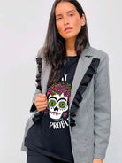 Blazer pied - de - poule "Katryna" – Élégance et Originalité - La boutique de Nannye