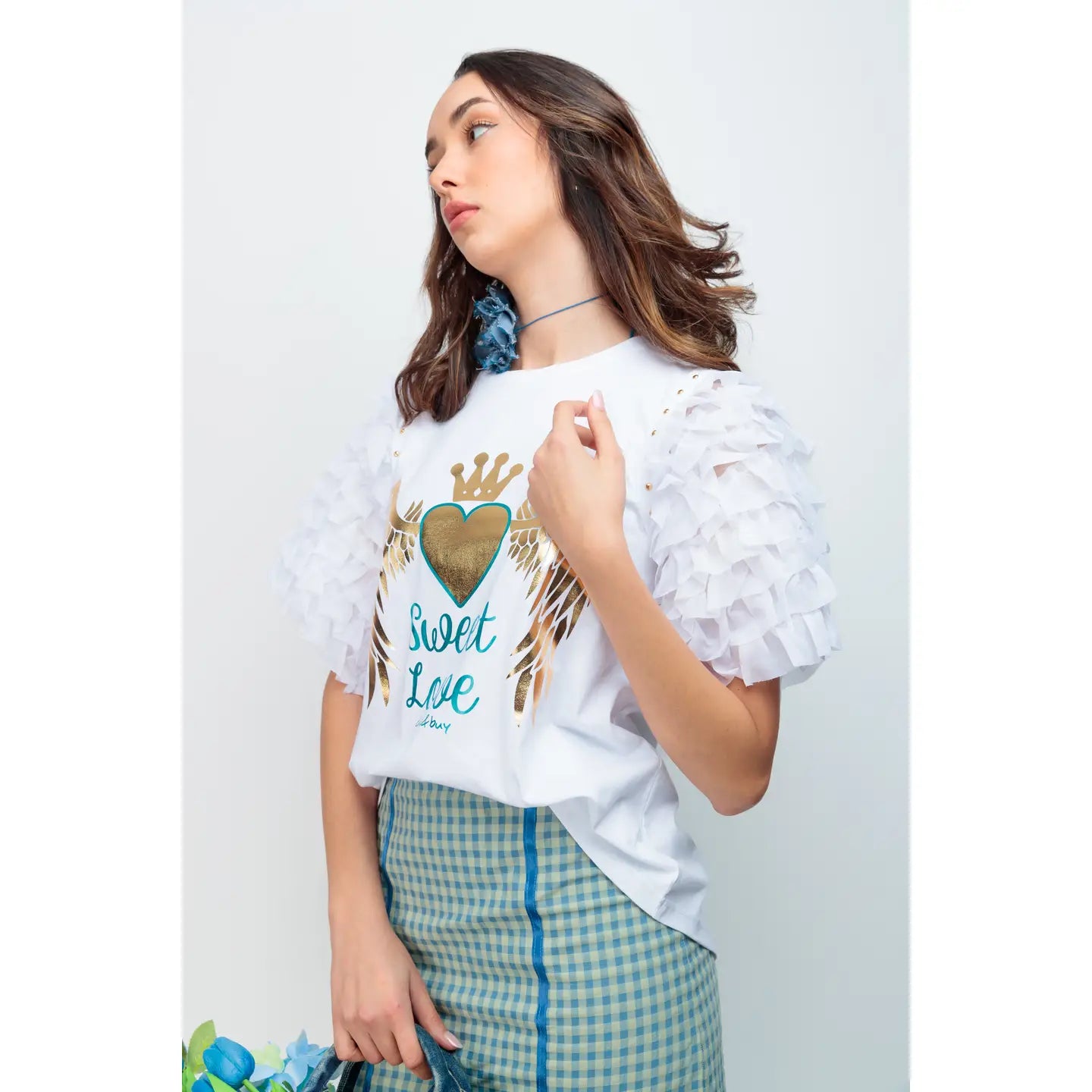 T-shirt Super 8 Sweet Love – Un volume subtil pour un style affirmé