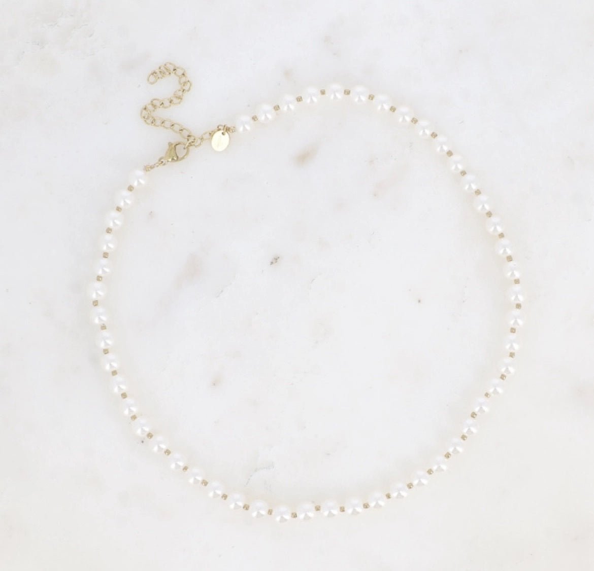 Collier Perles Blanches Copole - La boutique de Nannye