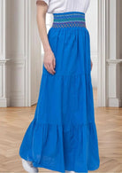 Jupe bustier très longue bleue Anita - La boutique de Nannye