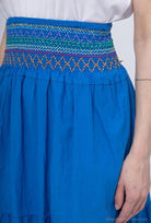 Jupe bustier très longue bleue Anita - La boutique de Nannye