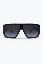 Q2 Lunettes de soleil à monture carrée surdimensionnée et lentille dégradée marine