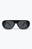 Q2 Lunettes de soleil aviateur noires surdimensionnées avec verres foncés