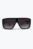 Q2 Lunettes de soleil noires à monture surdimensionnée avec verres dégradés