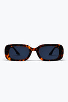 Q2 Monture Rectangulaire Classique en Écaille de Tortue Marron Lunettes de Soleil