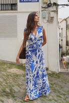 Robe Dyna Bleue Goa Paris - Élégance Féminine et Confort Absolu - La boutique de Nannye
