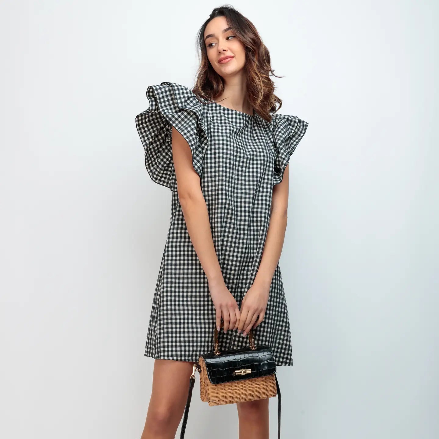 Robe Keira Vichy : Élégance intemporelle et modernité au quotidien - La boutique de Nannye