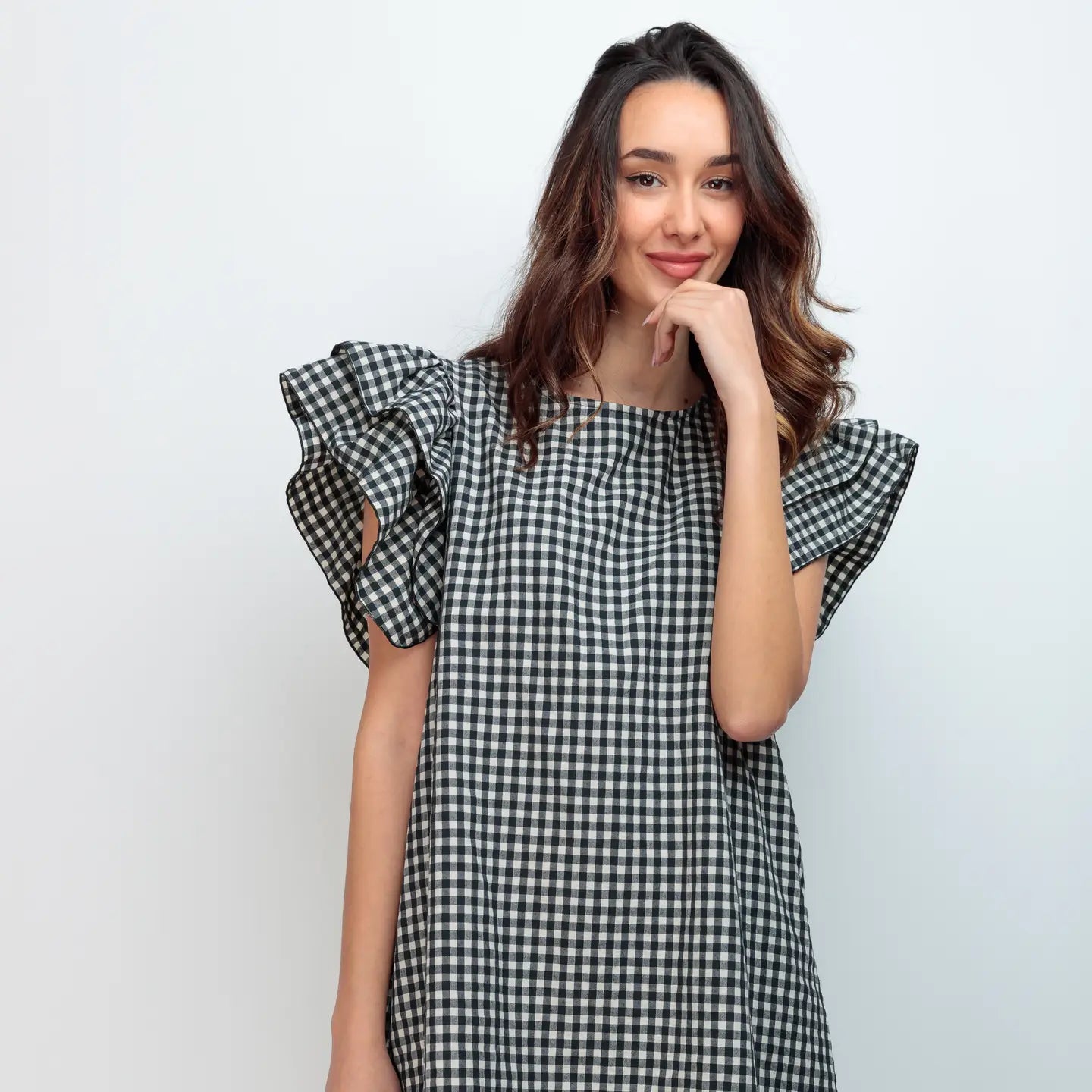 Robe Keira Vichy : Élégance intemporelle et modernité au quotidien - La boutique de Nannye