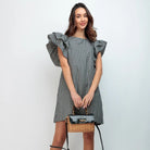 Robe Keira Vichy : Élégance intemporelle et modernité au quotidien - La boutique de Nannye