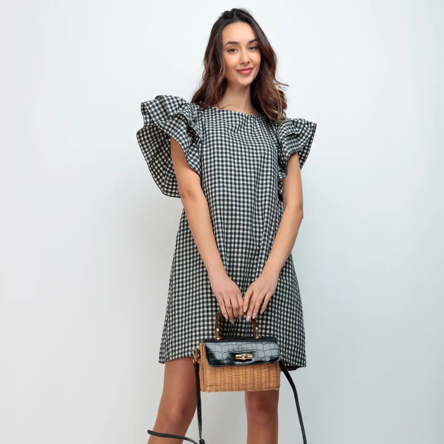 Robe Keira Vichy : Élégance intemporelle et modernité au quotidien - La boutique de Nannye