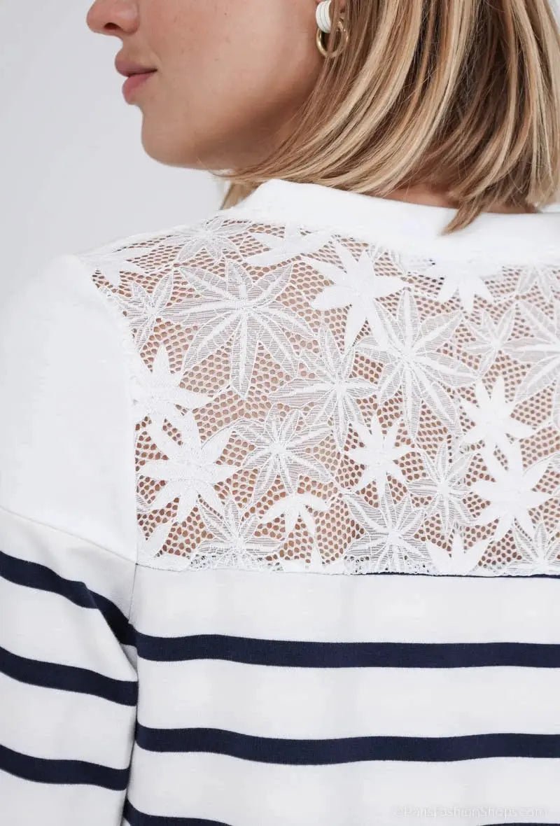 Robe rayée marine Natacha - La boutique de Nannye