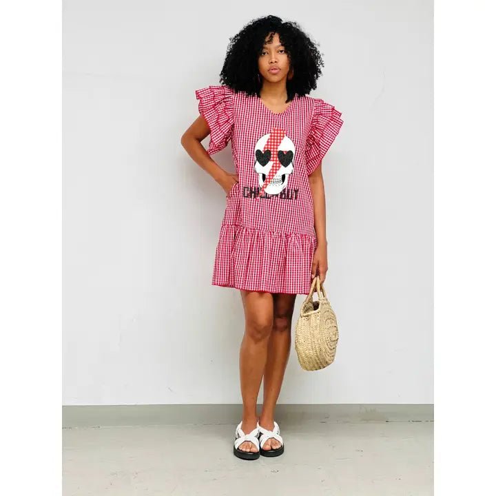 Robe Vichy rouge Lola - La boutique de Nannye