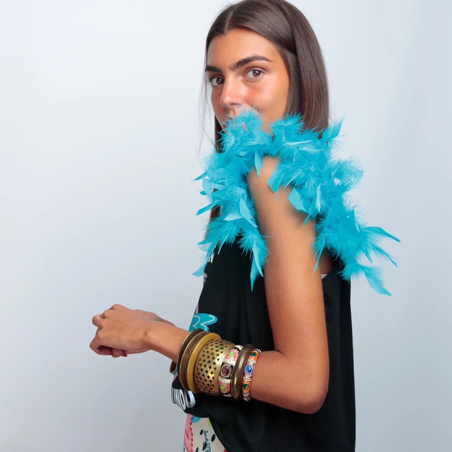 T-shirt à plumes Love Me Cielito - La boutique de Nannye