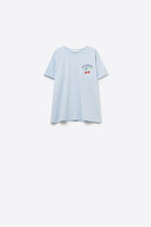 Q2 T-shirt bleu avec graphisme La Cerise Market Saint-Tropez