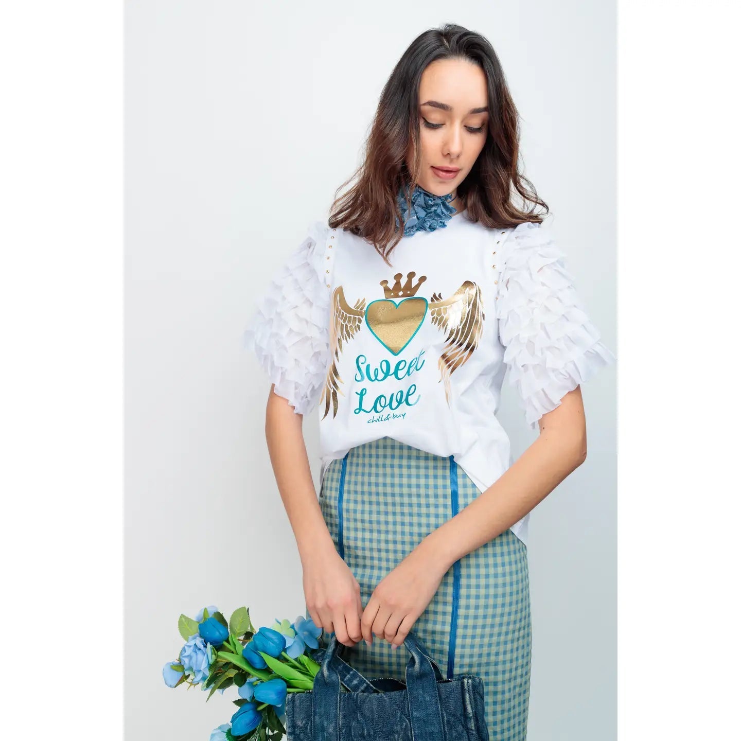 T-shirt Super 8 Sweet Love – Un volume subtil pour un style affirmé - La boutique de Nannye
