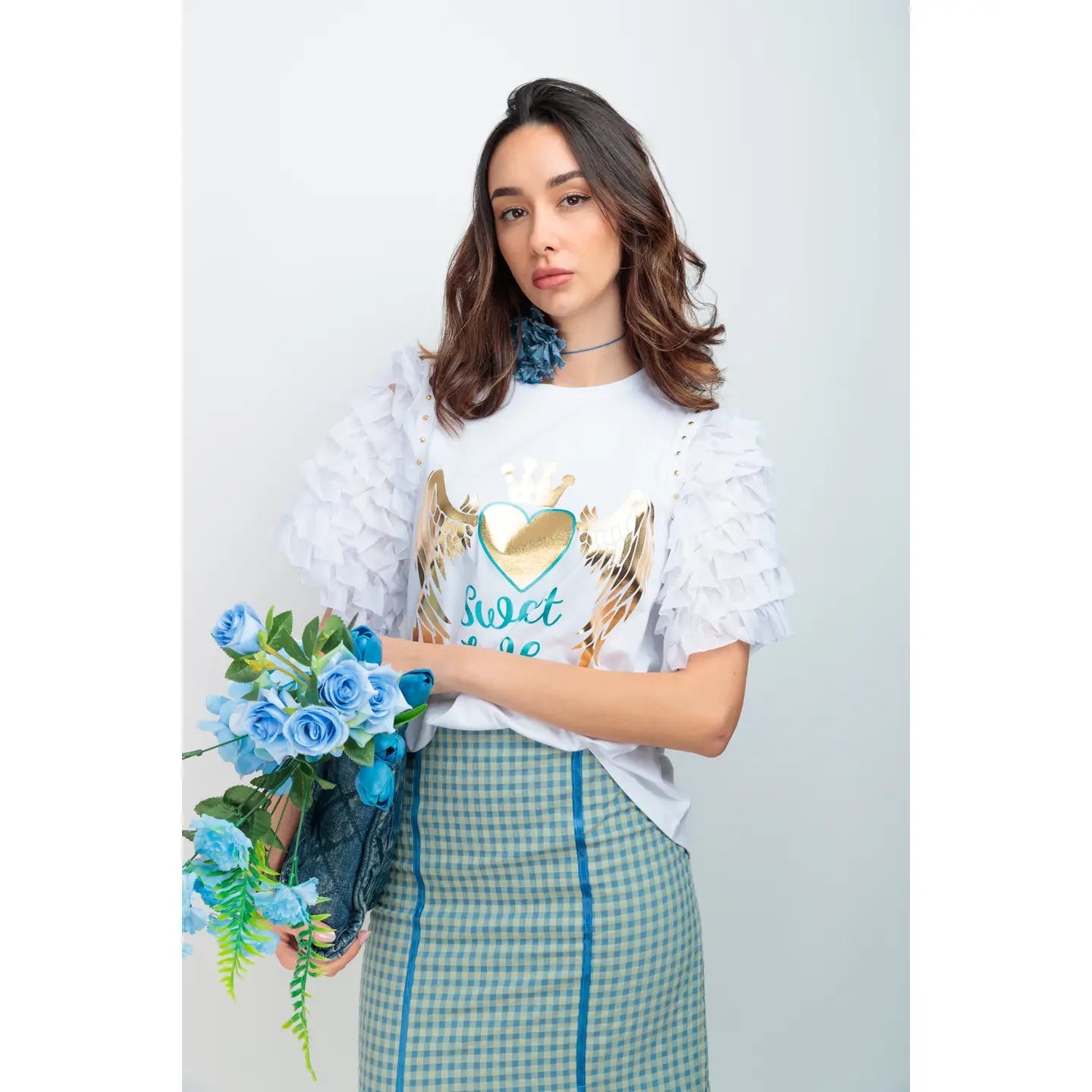 T-shirt Super 8 Sweet Love – Un volume subtil pour un style affirmé - La boutique de Nannye