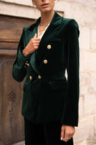 Veste Blazer en Velours - Élégance et Confort - La boutique de Nannye