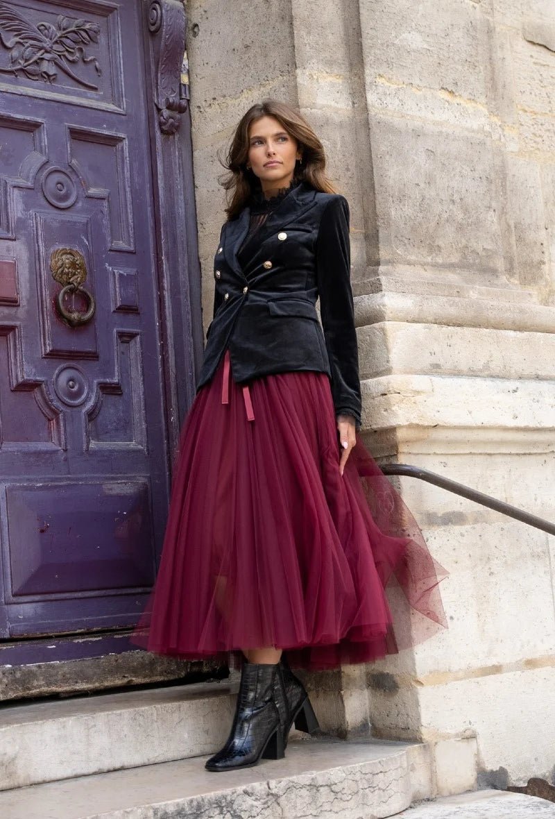 Veste Blazer en Velours - Élégance et Confort - La boutique de Nannye